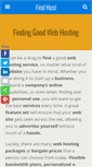 Mobile Screenshot of findhost.com