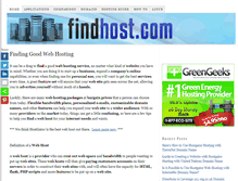 Tablet Screenshot of findhost.com